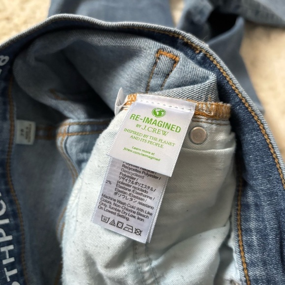 J. Crew Women's Size 28 Blue Toothpick Jeans - Picture 4 of 6